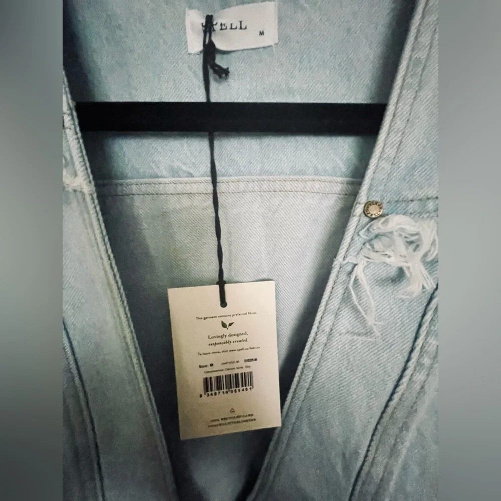 Spell Daydreamer Denim Vest NWT